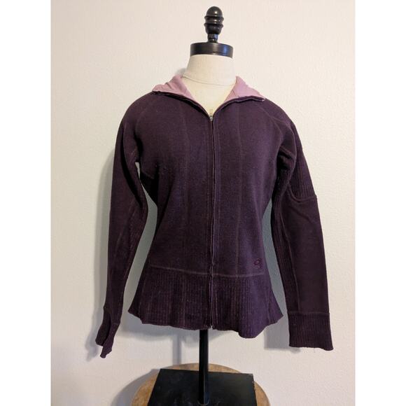 Mountain Hardware zip up maroon jacket size Small - Picture 1 of 7